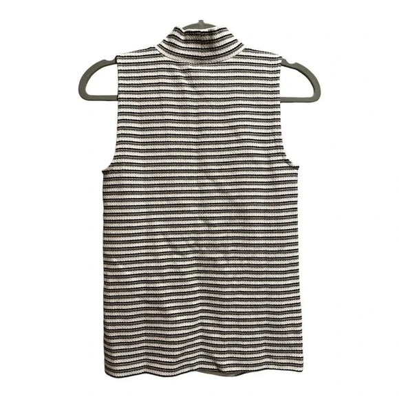 NWT Size S Loft Striped Mock Neck - Picture 2 of 5
